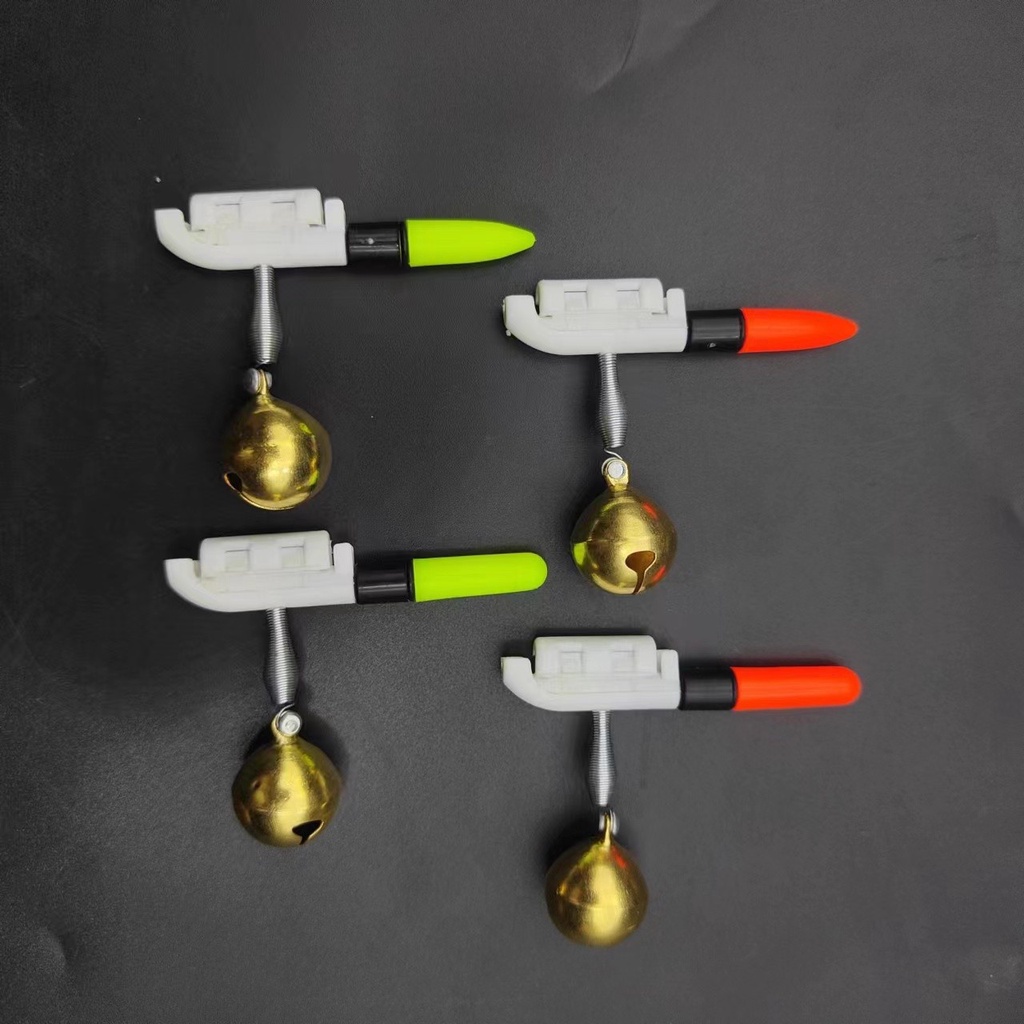 1set Memancing Batang Elektronik Pancing Bercahaya Tongkat Lampu Memancing Alarm Bell Ring LED Removable Pole Float Night Light Fishing Tackle