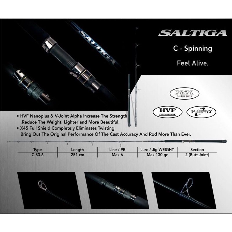 JORAN DAIWA SALTIGA C-83-6 GARANSI RESMI DAIWA