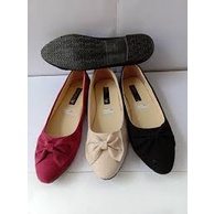 flat shoes motif pita kupu2 / sepatu kantor kondangan simple