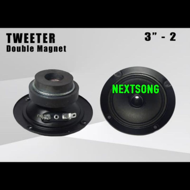 TWEETER DOUBLE MAGNET 3 INCH TWITER 3INCH BIASA BUAT SPEAKER BMB