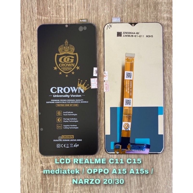 LCD TOUCHSCREEN REALME C11 / C12 / C15 / OPPO A15 / A15S / A16E/A16k/NARZO 20 30 30A FULLSET ORI COM