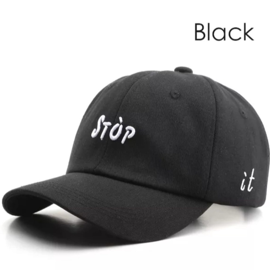 TOPI BASEBALL HAT PRIA WANITA CAPS STOP IT UNISEX TERBARU COD