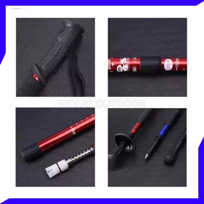 TREKKING POLE ENERGIA ANTI SHOCK 4 STEP TONGKAT GUNUNG / TREKKING POLE ENERGIA ANTI SHOCK BEBAS