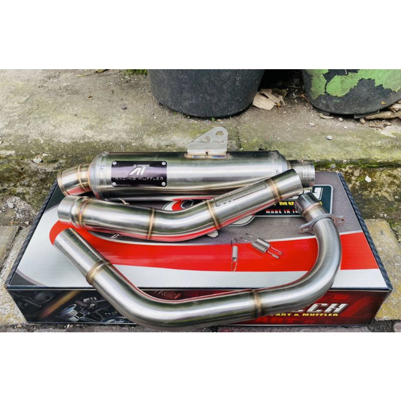 Knalpot Aitech SS Stainles buat leheran 35 38 Slincer 50 MP,GL, CB