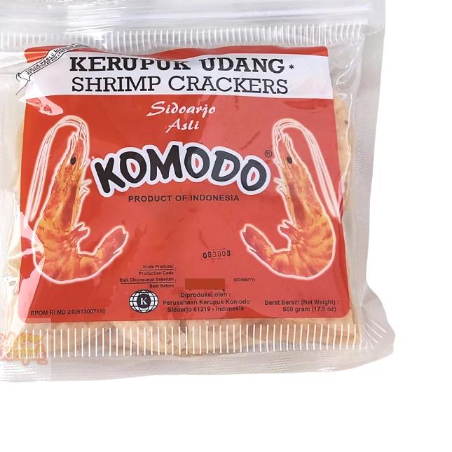 

SALE!!KERUPUK UDANG KOMODO MERAH 5x8CM | KRUPUK UDANG|KD3