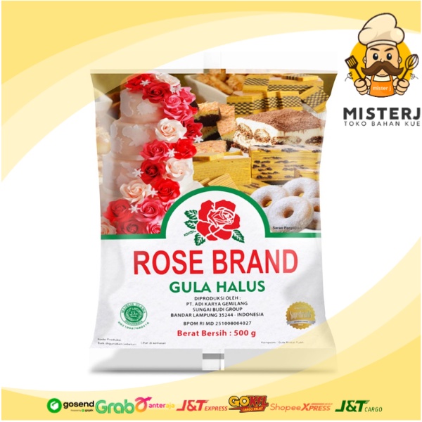 

Rose Brand Gula Halus | 500 Gram | Gula Halus Taburan Kue Donat | Gula Halus Siap Pakai