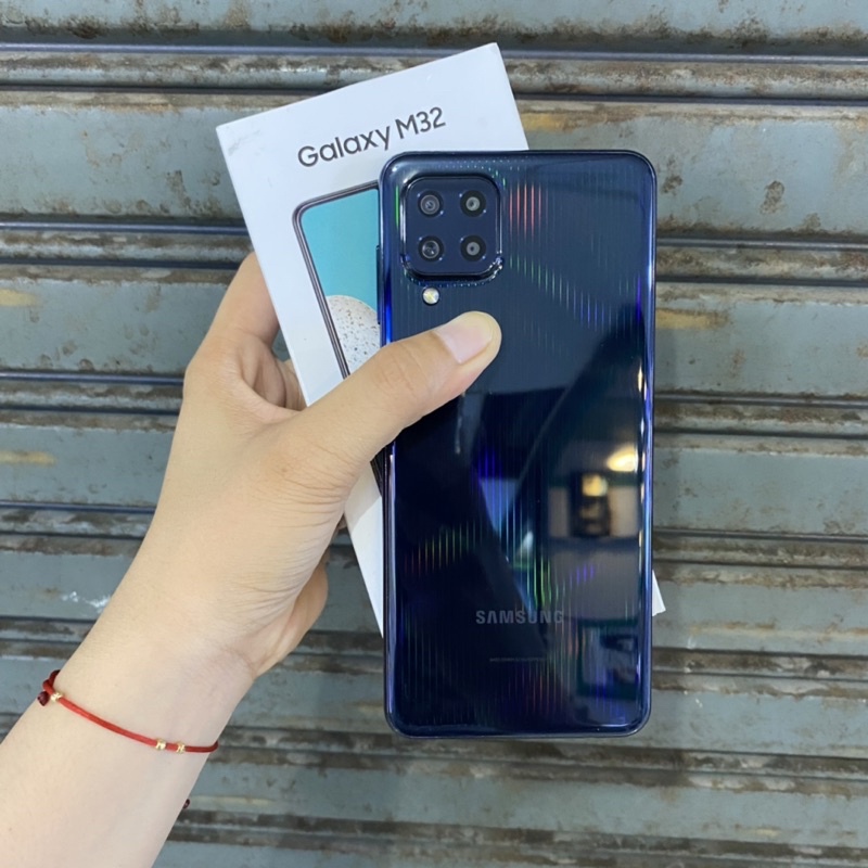 Samsung M32 8/128gb second bekas pakai normal fullset original resmi