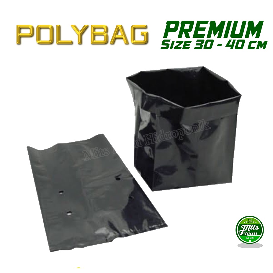 Jual Polybag Satuan Ukuran Besar Polibag Kantong Tanaman Tebal Mits Farm Shopee Indonesia