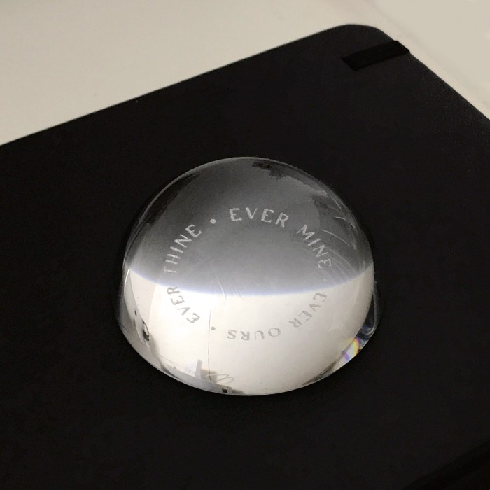 

EVER THINE, EVER MINE, EVER OURS PAPERWEIGHT BY PAPERMARK