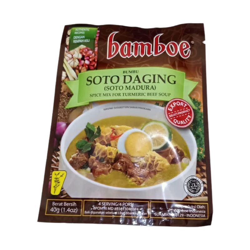 Bamboe Bumbu masak instan rasa soto daging 40g