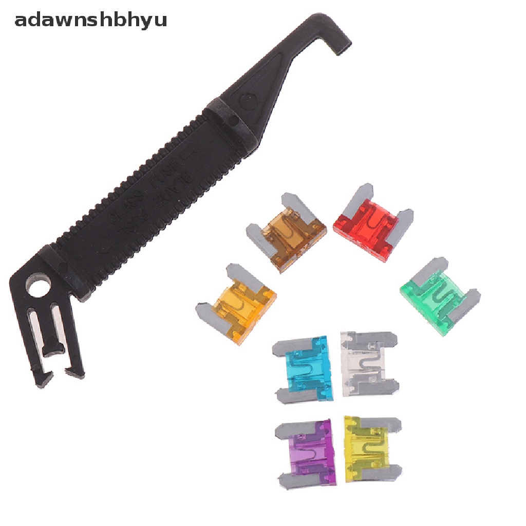 Adawnshbhyu 100x micro auto Mobil low profile mini blade fuse kit 3A5A7.5A10A15A 20A25A30A ID