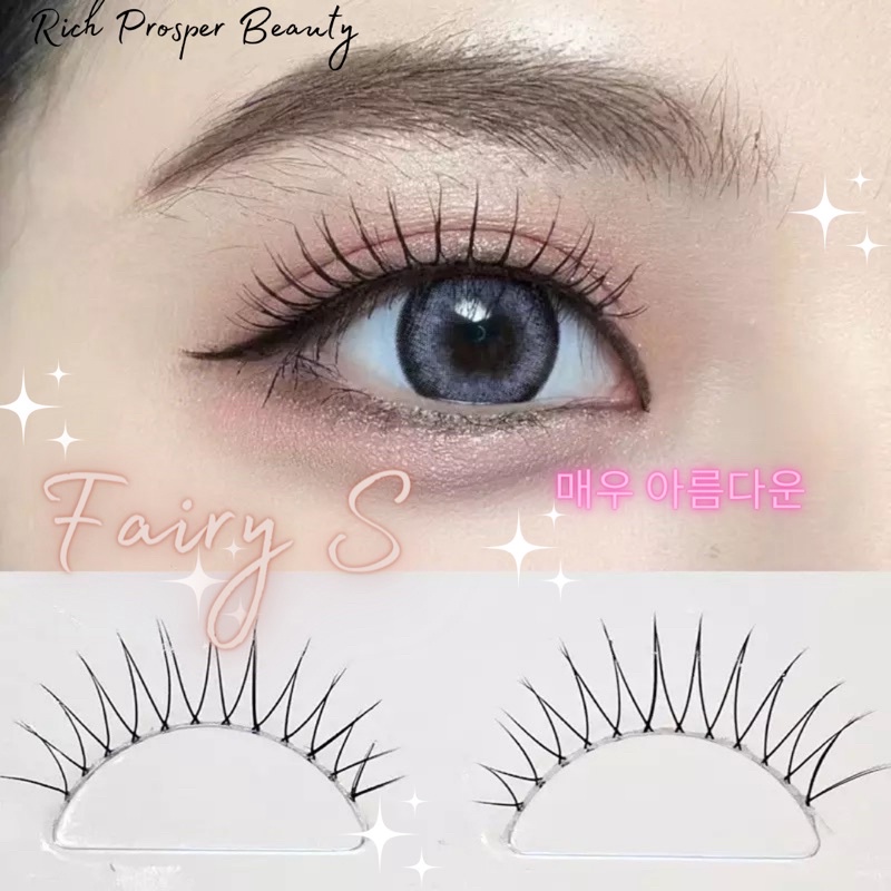 FAIRY S - Air False Eyelashes Comic Eye Japanese Fake Eye Lashes Extension Clear Band Natural Nude Makeup Little Devil
