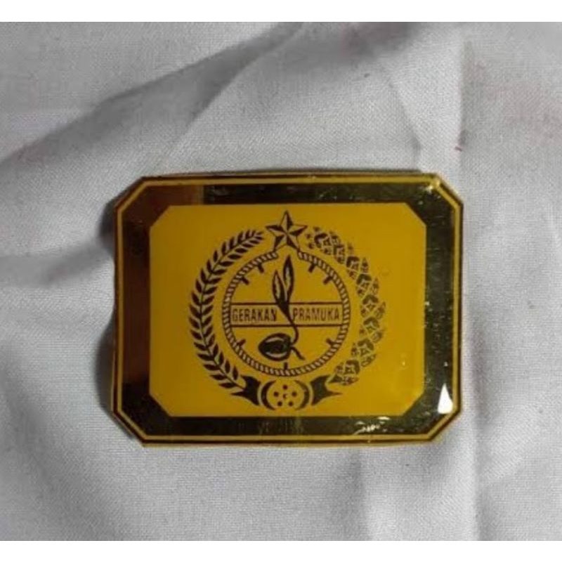 tanda topi baret pramuka/emblim PREMIUM BERGARANSI