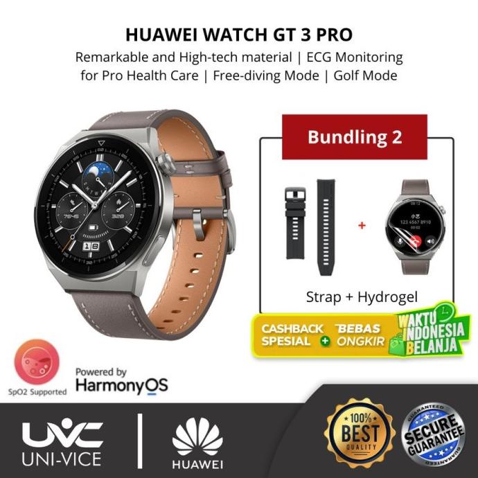Huawei Watch Gt 3 Pro Gt3 Pro Smartwatch Original Garansi Resmi