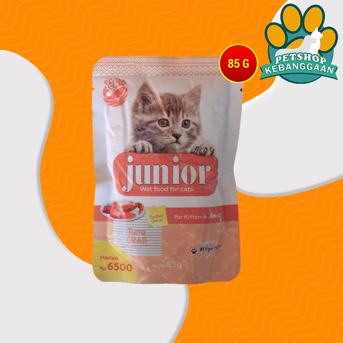 Makanan Basah Kucing Junior Wet Food Pouch 85 Gram