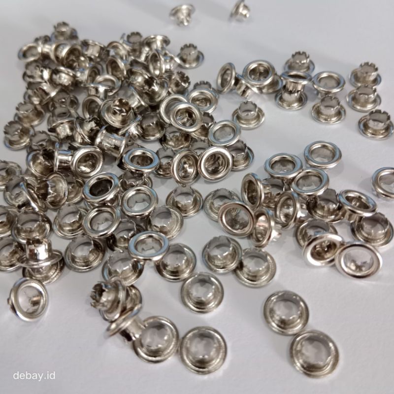 mata ayam eyelet/ring mata ayam 4.5.10mm 100pcs