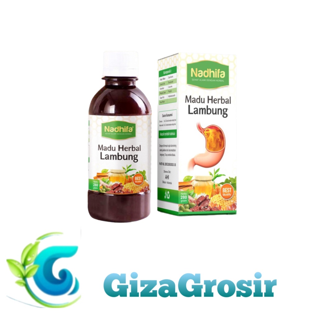 Madu Herbal Lambung - Madu Herbal Lambung NADHIFA 280 Gram Original