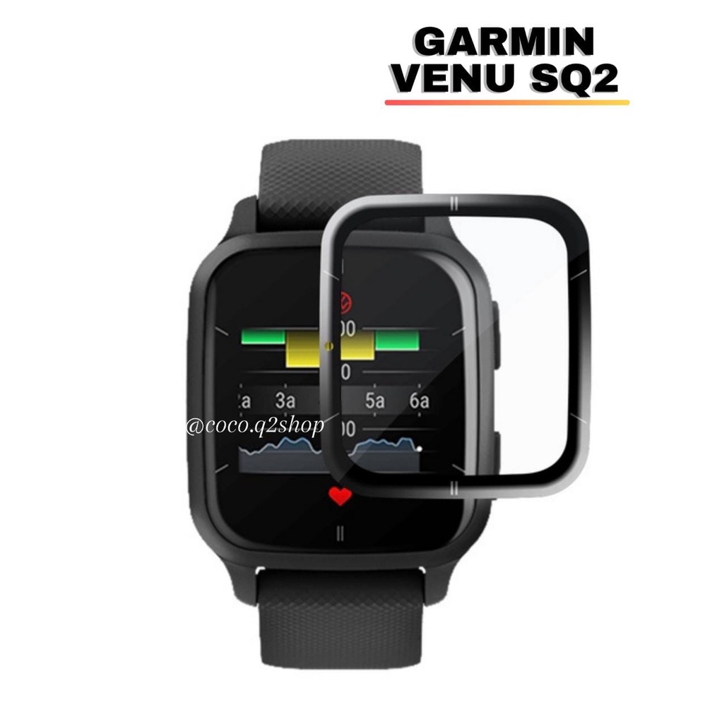 ANTI GORES GARMIN WATCH VENU SQ 2 / VENU SQ2 - PMMA SCREEN PROTEC STRIPED - PELINDUNG LAYAR SMARTWAT