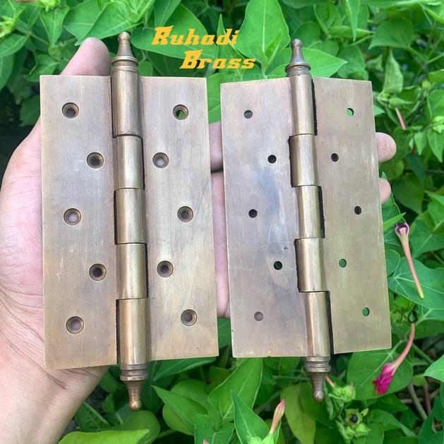 Engsel Pintu Kuningan / Engsel Pintu Rumah Antik Kuningan 5inch