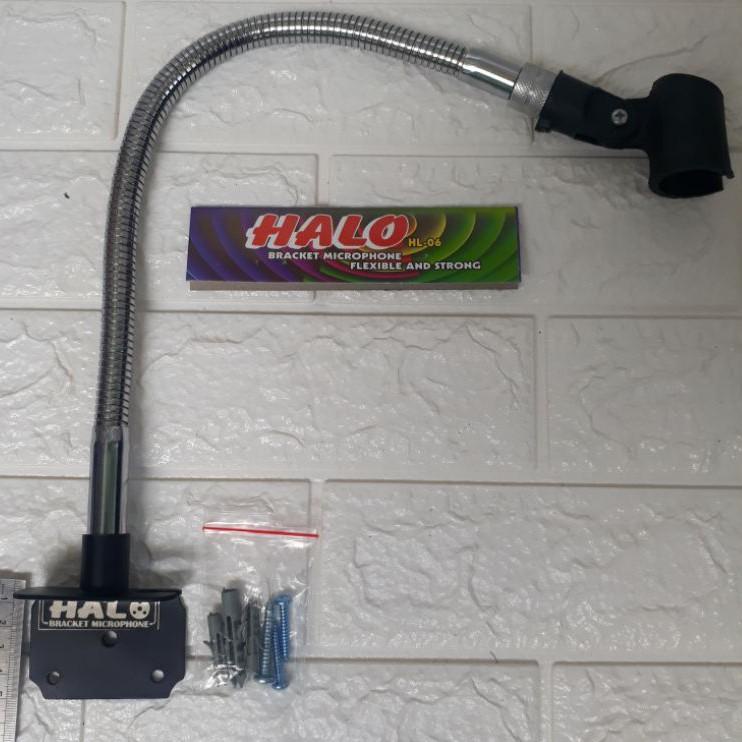 Terbaik Stand Mic Dinding HALO 40cm +Holder Mic