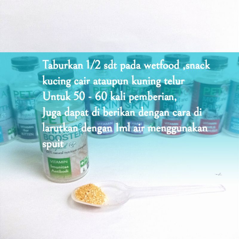 vitamin kitten vitamin pertumbuhan anak kucing vitamin petcare kiitten growth vitamin peningkat daya tahan tubuh anak kucing