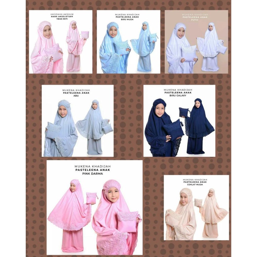 Mukena Khadijah Anak Bahan Micron Cantik Murah RENDA Elegant dan mewah