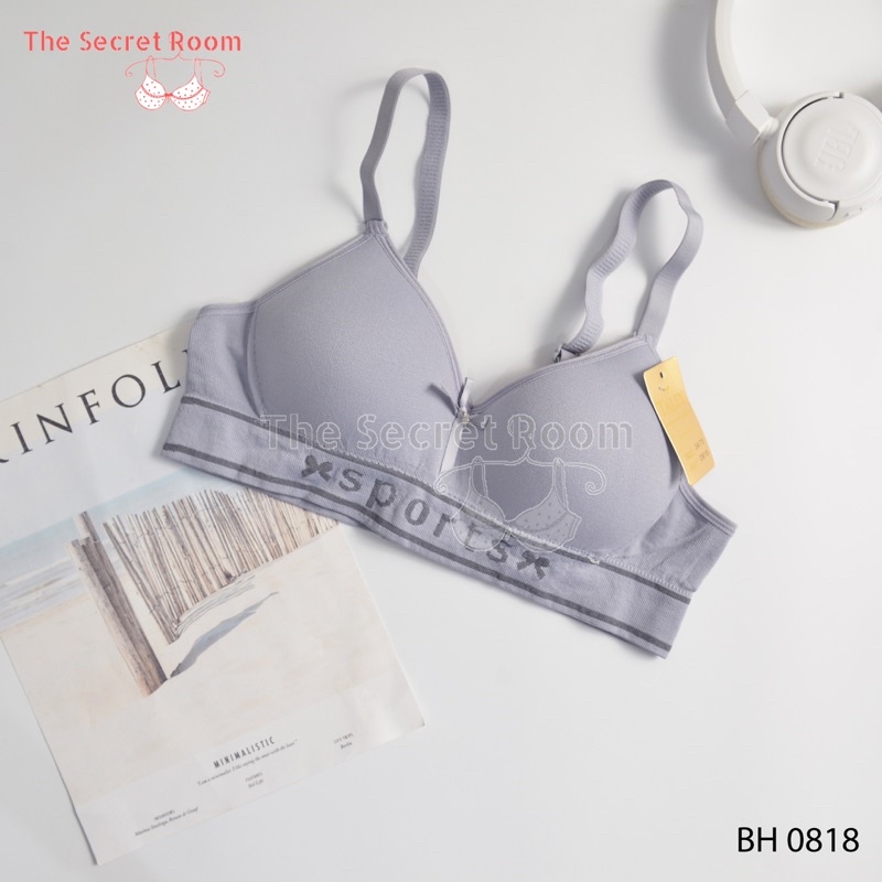 TALLY BRA BH 0818 I CUP A | TANPA KAWAT I BUSA TIPIS I SIZE 34-38 I BAHAN SEMI RAJUT| ADA LOGO