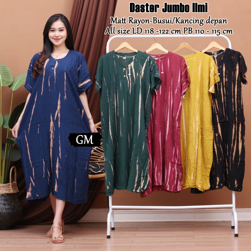 Daster jumbo busui kain rayon adem enak di pakai