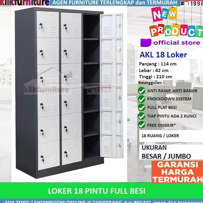 

Loker Besi 18 Pintu JUMBO AKL 18