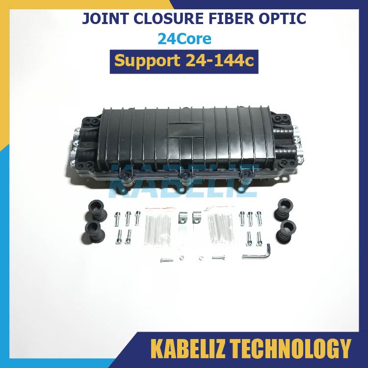 JOINT CLOSURE FIBER OPTIC 24 CORE 24C SUPPORT 24-144CORE