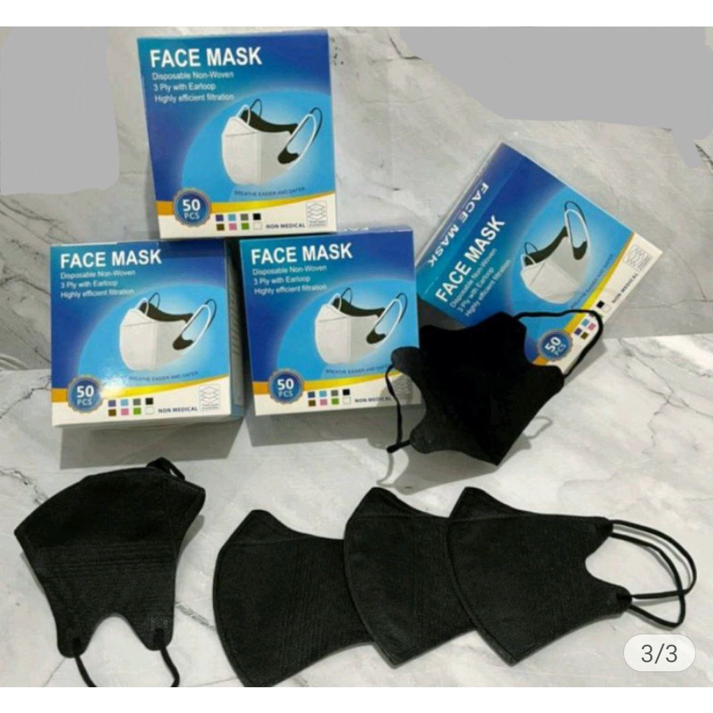 Masker FACE MASK duckbill hitam