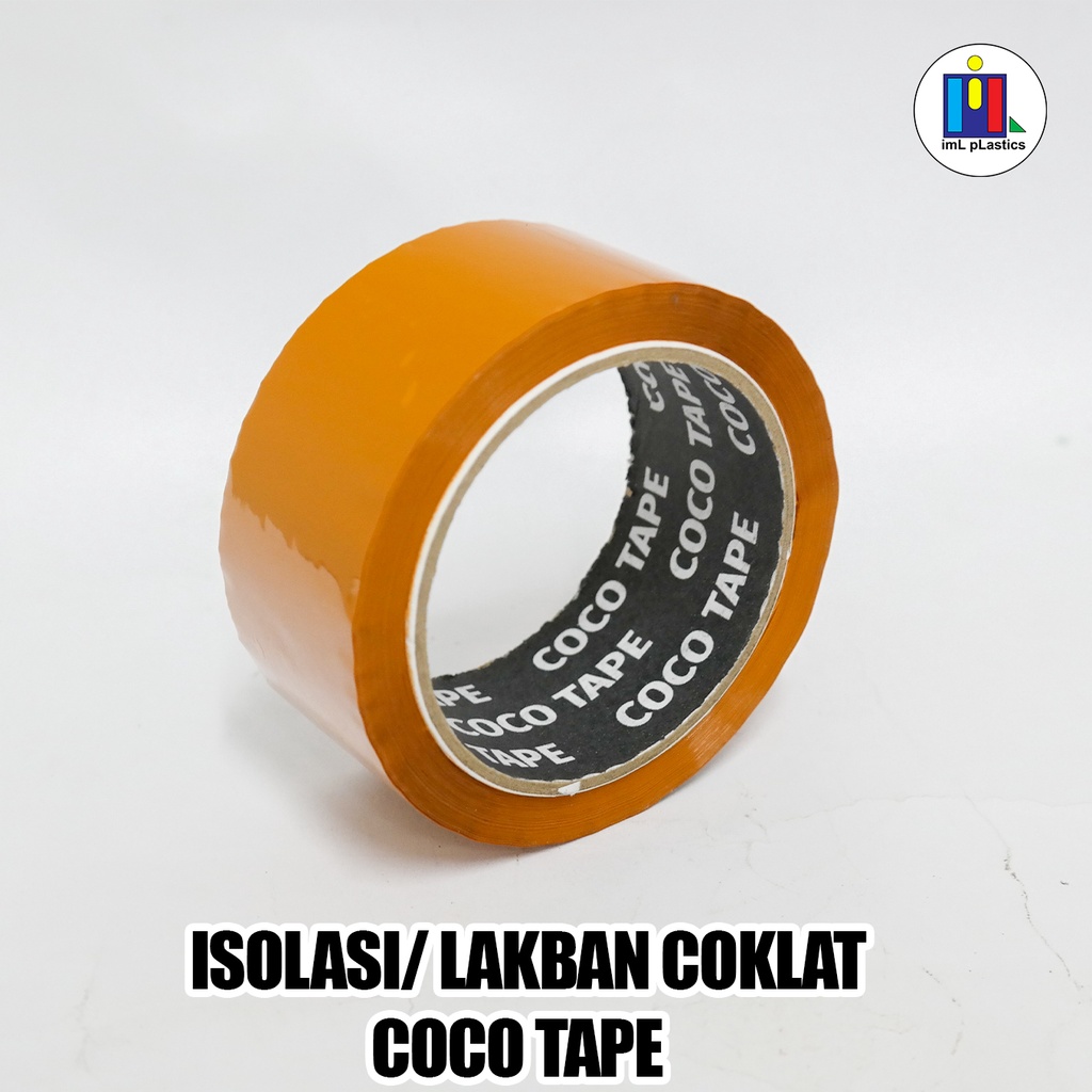 Lakban/Isolasi COKLAT Coco Tape OPP 45mm x 80yd - 1 pcs