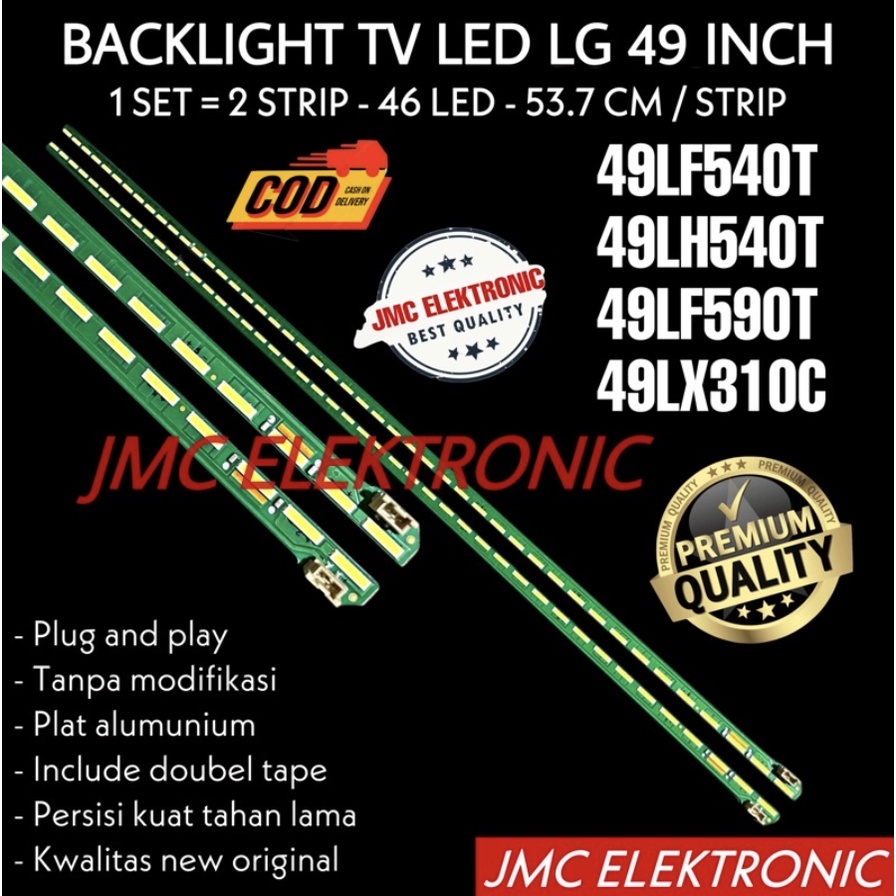 BACKLIGHT TV LED LG 49 INC 49LF540 49LH540 49LF590 49LX310 49LF540T 49LH540T 49LF590T 49LX310C LAMPU BL LED 49LF 49LH 49LX