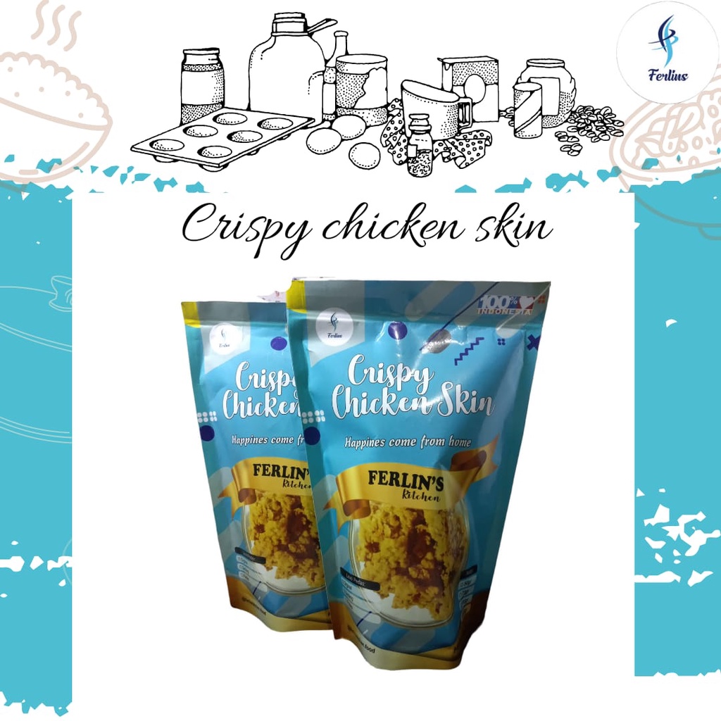 

Crispy chicken skin gurih dan renyah by Ferlins 100 gram