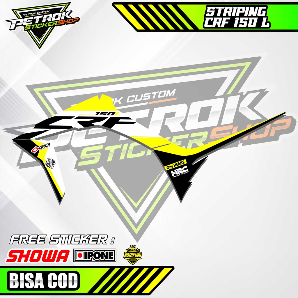 HJK Striping Variasi CRF 150 L / Stiker Motor CRF 150 L SuperMoto