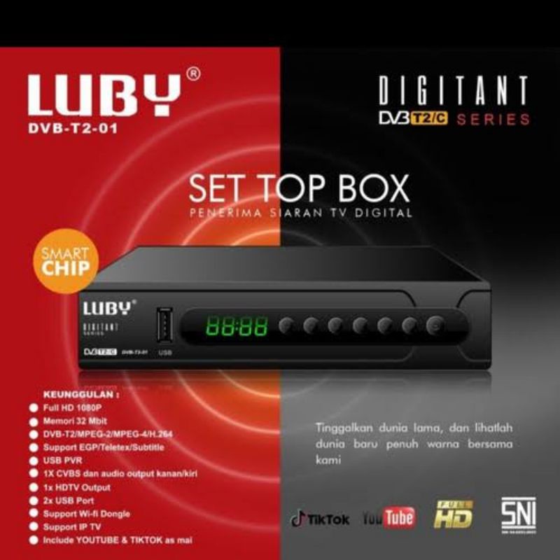 SET TOP BOX LUBY DVB T2 01 / STB LUBY