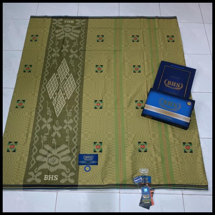 Promo Sarung Bhs Classic Hijau Nu Motif Skt Dam