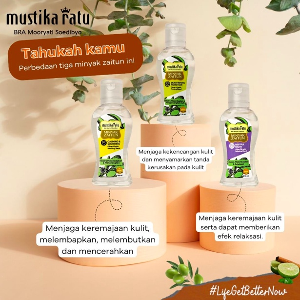Mustika Ratu Minyak Zaitun with Aromatic Essential Oil 55ml