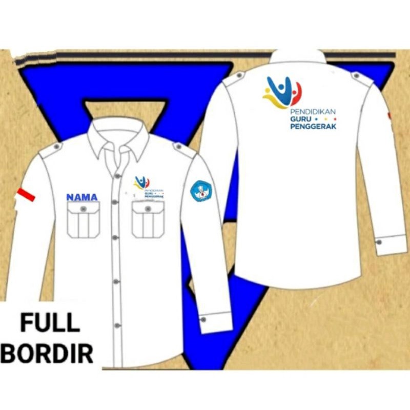 kemeja Guru penggerak baju guru penggerak seragam guru penggerak PDH guru lengan panjang