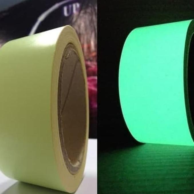 

STIKER STICKER FOSFOR ( GLOW TAPE ) GLOW IN THE DARK - UK 5 CM X 10 M