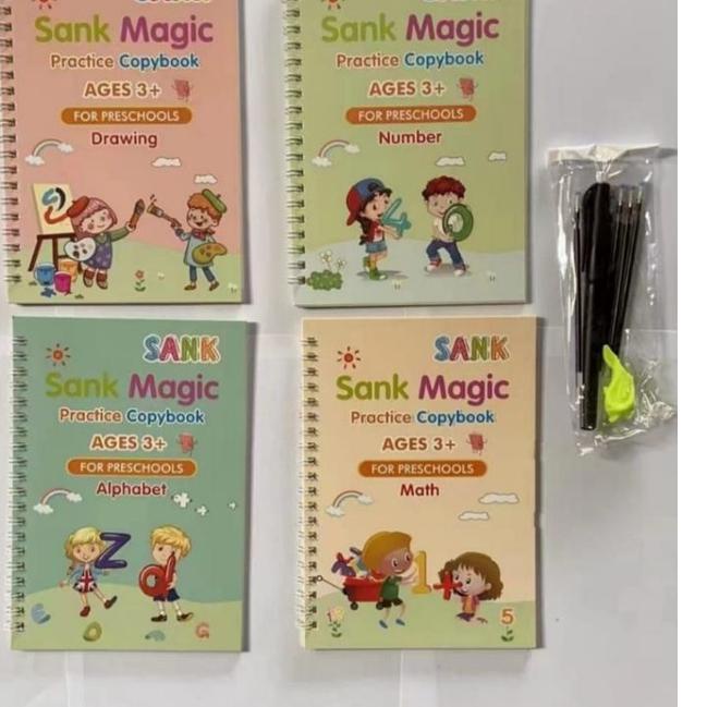

Ready Banyak SANK Magic Practice Book 1 SET ISI 4 BUKU + PULPEN + ALAT BANTU TULIS YYY^
