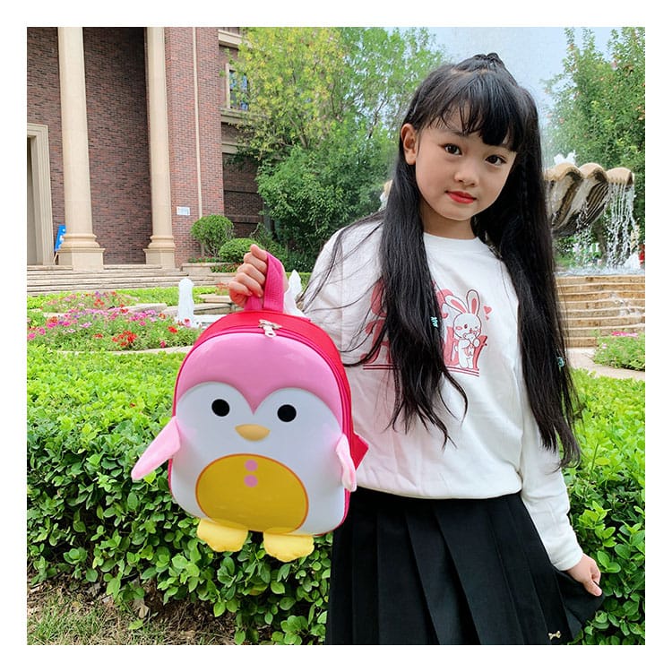 [Srtbalaku]Tas Ransel Anak Motif Penguin Yang Lucu Dan Unik / Cute Kids Penguin Pack / Anti Air