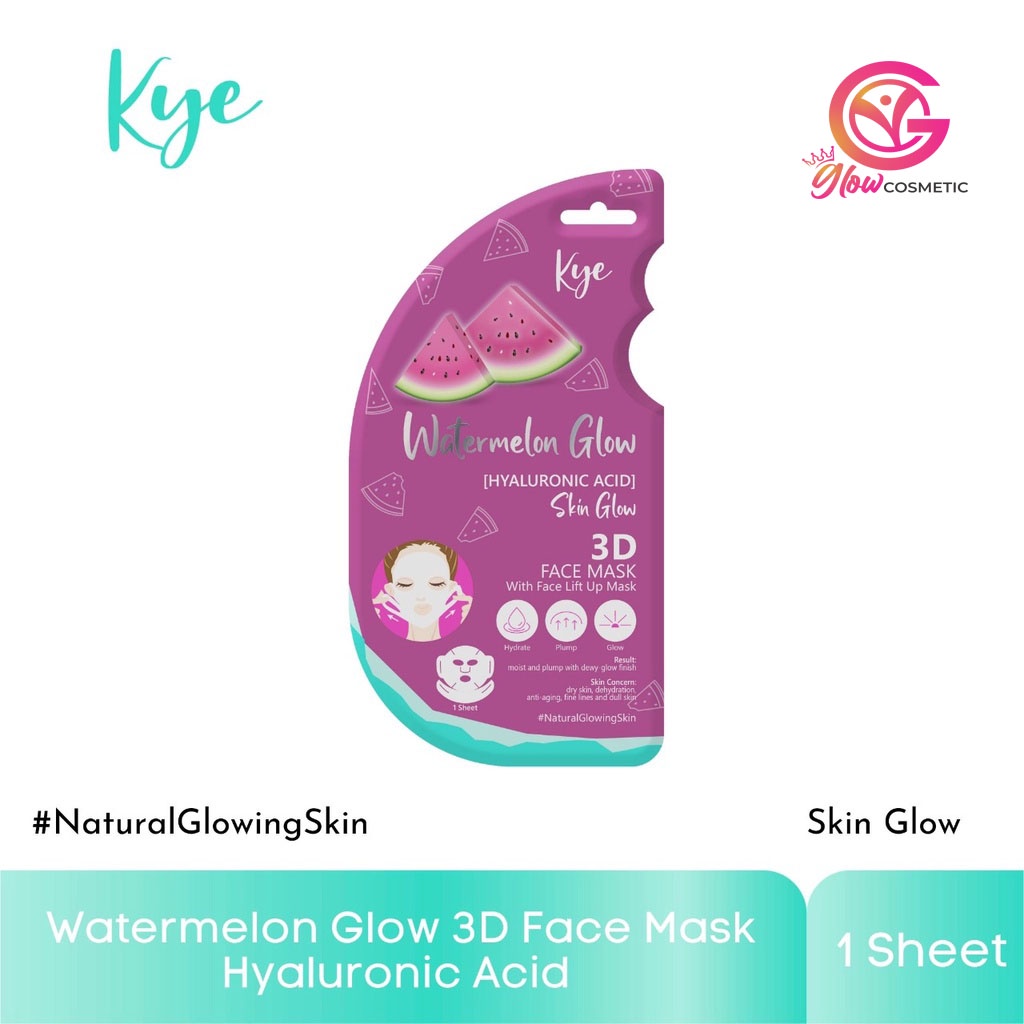 WATERMELON GLOW 3D FACE MASK