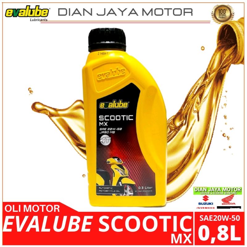 EVALUBE MATIC SAE 20W-50 800 ML OLI MESIN EVALUBE MATIC 0,8 L