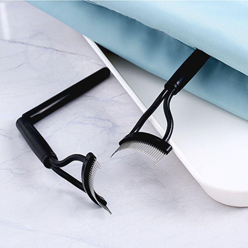 Solighter 2pcs Sisir Bulu Mata Nyaman Hitam Alat Makeup Panduan Maskara Curler Tool