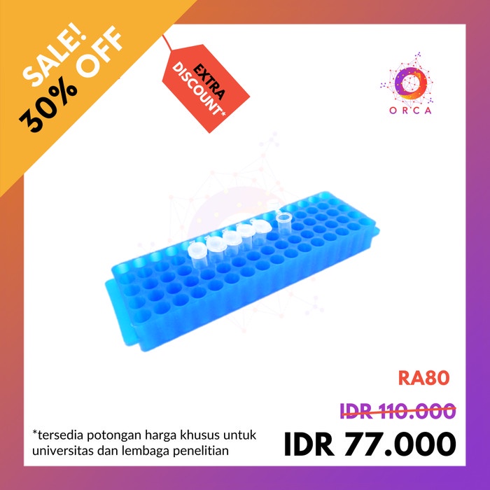 Lab Pcr Tubes Rack - Rak Tabung Pcr Cryo Krio Cyrotube Eppendorf
