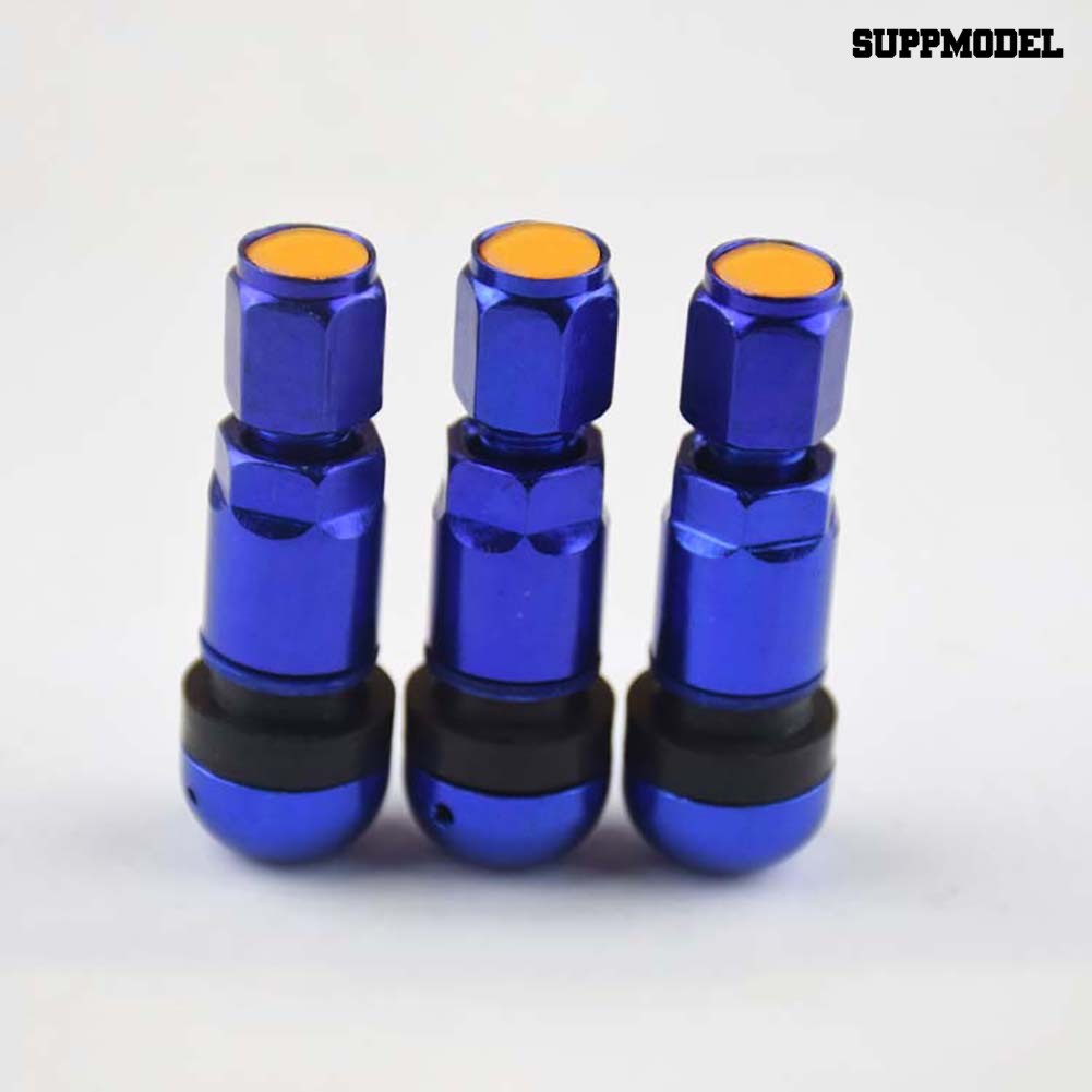 [Dekorasi] 4pcs Batang Klep Ban Roda Tubeless Sepeda Motor Mobil Universal