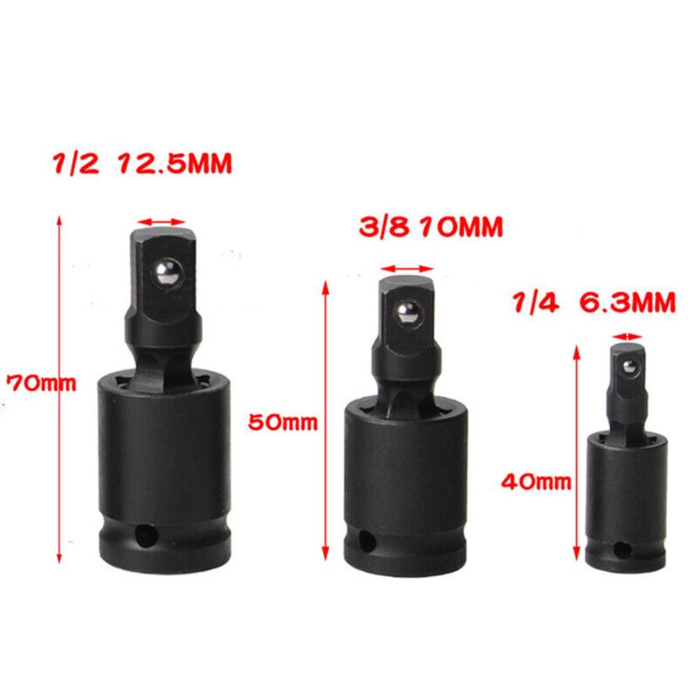 Solighter 3/8 &quot;1/2&quot; 1/4 &quot;Universal Impact Socket Joint Multifungsi Air Impact Wobble Hand Tools Drive Wobble