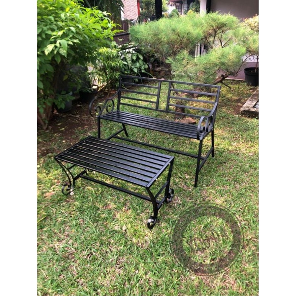 Kursi Meja Besi Galvanis Taman