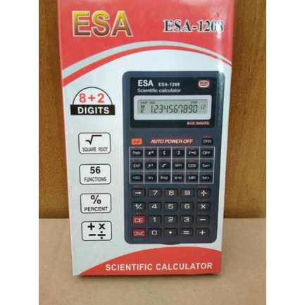 

[D-9-9 »] KALKULATOR SCIENTIFIC ESA 1208 SIN COS TG-langsung kirim